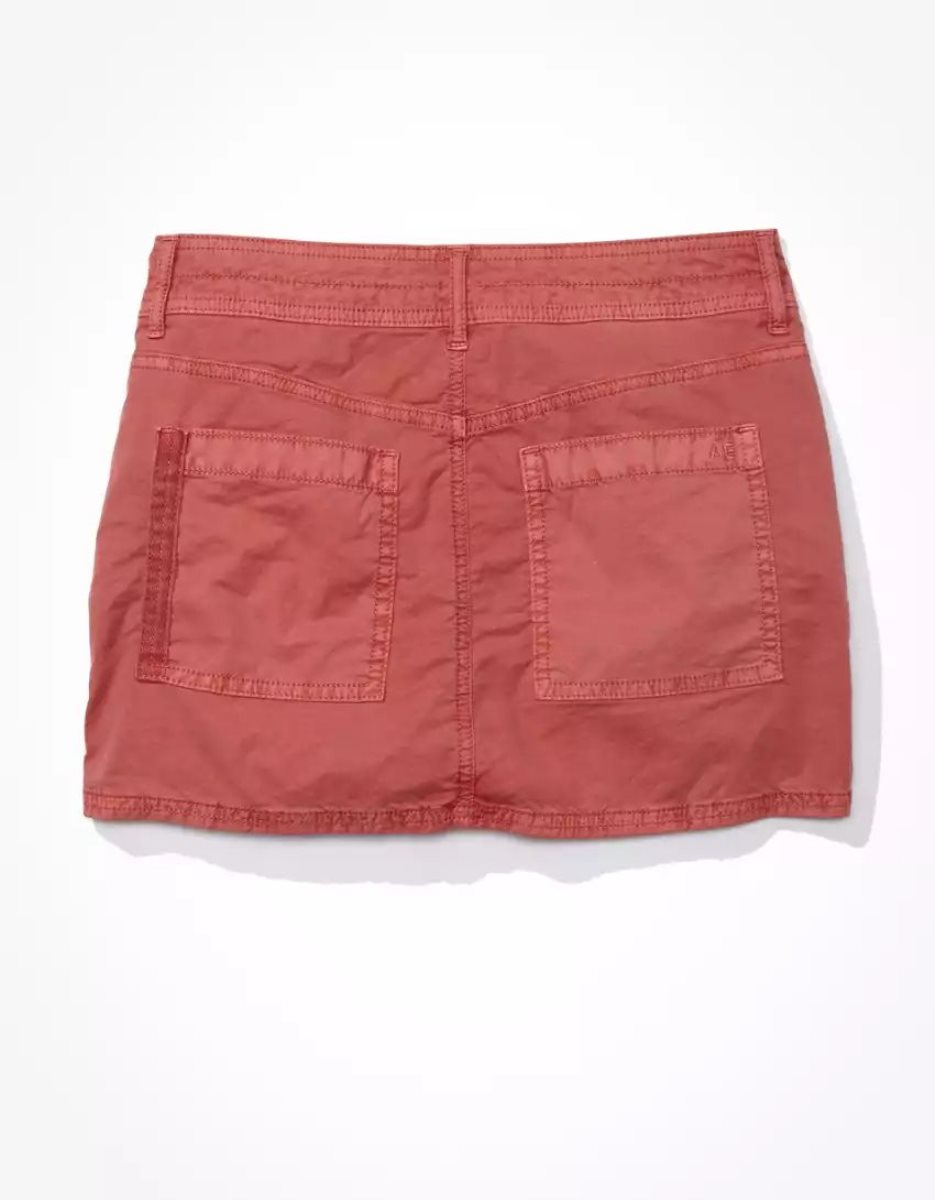 Jupes American Eagle AE Snappy Cargo Low-Rise Mini Rouge Femme | PYA-96582224